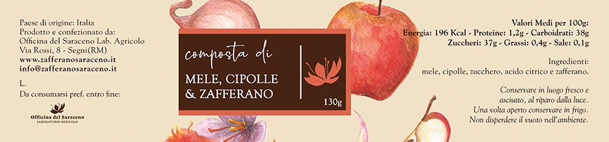 composta mele cipolle e zafferano