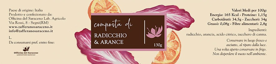 composta radicchio e arance