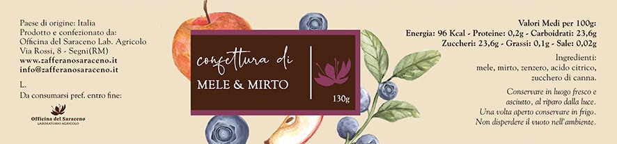 confettura mele e mirto
